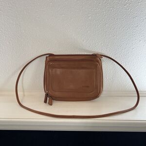 Fossil Leather Crossbody With Thin Strap